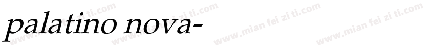 palatino nova字体转换